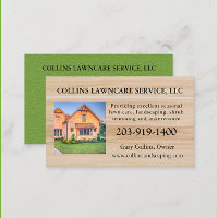 Lawn Care Landscaping Services Foto Visitekaartje