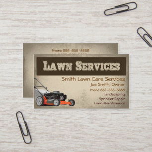 Lawn Care Landscaping Services Visitekaartje
