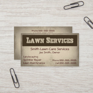 Lawn Care Landscaping Services Visitekaartje
