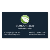 Lawn Care Leaf Logo Magnetisch Visitekaartje (Voorkant)