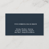 Lawn Care Leaf Logo Visitekaartje (Achterkant)