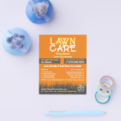 Lawn Care Logo, Lawn Care Services Flyer (Enkel)