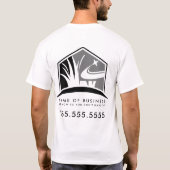 Lawn Care Logo Professionele Landschapsarchitectuu T-shirt (Achterkant)