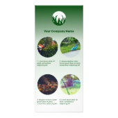 Lawn Care Maintenance Service CTA: Bel - Groen Reclamekaart (Voorkant)