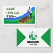 Lawn Care Service Landscaper Visitekaartje (Voorkant / Achterkant)