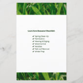 Lawn Care Service Logo QR Code Business Invoice (Achterkant)