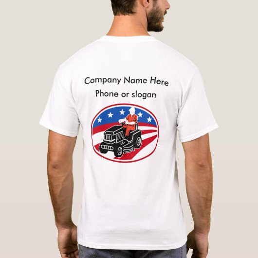 Lawn Care-service T-shirt (Achterkant)