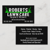 Lawn Care Visitekaartje (Voorkant / Achterkant)