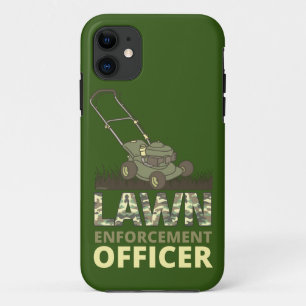 LAWN EnFORCEMENT OFFICER grappige tuiniercadeau iPhone 11 Hoesje