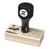 Lawn Flamingos Rebruikbare Return Address Rubberstempel (Stempel)
