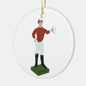 Lawn Jockey Keramisch Ornament (Links)