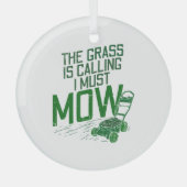 Lawn Mower Glas Ornament (Voorkant)