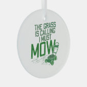 Lawn Mower Glas Ornament (Voorkant Rechts)