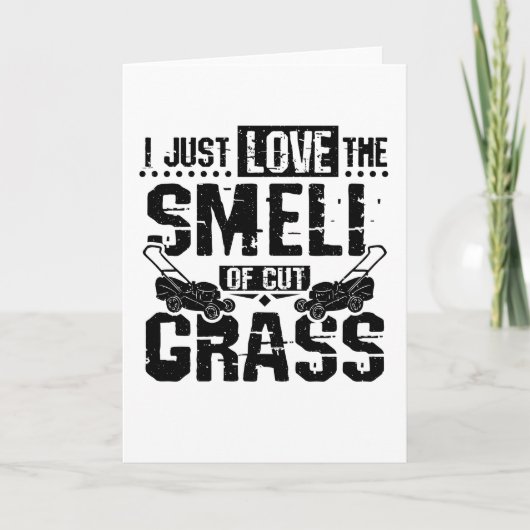 Lawn Mower Grass Kaart (Voorkant)