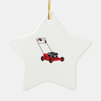 LAWN MOWER KERAMISCH ORNAMENT