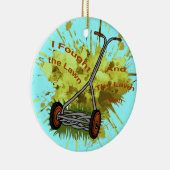 Lawn Mower Keramisch Ornament (Rechts)