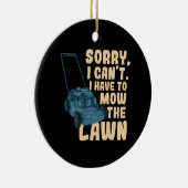 Lawn Mower Keramisch Ornament (Rechts)