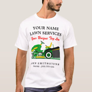 Lawn Mower Landschapsontwerp Grondbewaardienst T-shirt