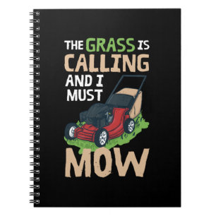 Lawn Mower Lawn Care Notitieboek