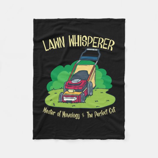 Lawn Mower - Lawn Whisperer Fleece Deken (Voorkant)