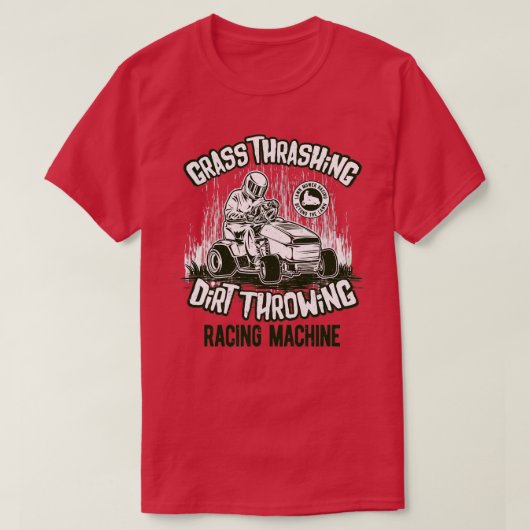 Lawn Mower Racing Machine T-shirt (Design voorkant)