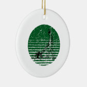 Lawn Mower Retro Keramisch Ornament (Rechts)