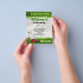 Lawn Mowing Cutting Services, Lawn Care Flyer (Hand)