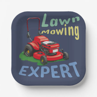 Lawn Mowing Expert Papieren Bordje