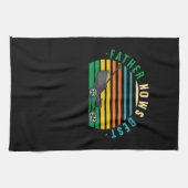 Lawn Mowing - Father Mows Best Theedoek (Horizontaal)