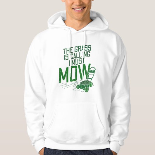 Lawn Mowing Hoodie (Voorkant)