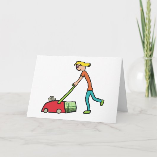 Lawn Mowing Kaart (Voorkant)