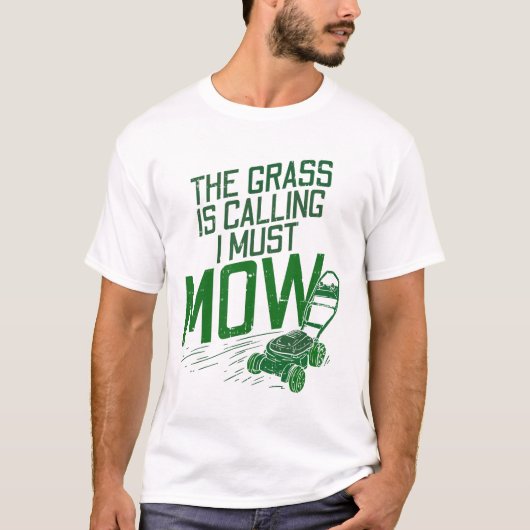 Lawn Mowing Lawn Care T-shirt (Voorkant)