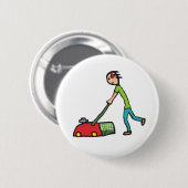 Lawn Mowing Ronde Button 5,7 Cm (Voorkant /achterkant)