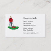 Lawn Mowing Service Visitekaartje (Achterkant)