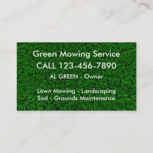 Lawn Mowing Services Visitekaartje