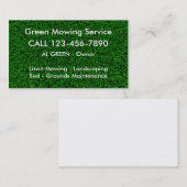 Lawn Mowing Services Visitekaartje (Voorkant / Achterkant)