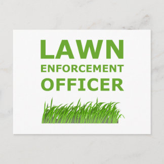 Lawn Officer Green Briefkaart