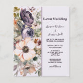 LAWN Paars en Peach  Floral Wedding (Voorkant)