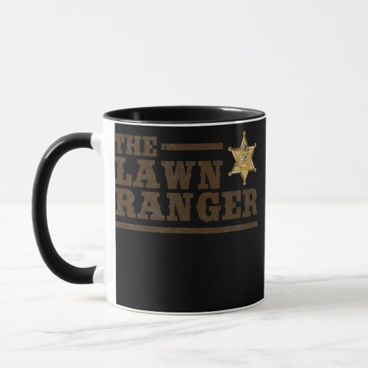 Lawn Ranger Lawn Mower Mowing Vaderdag Mok (Links)