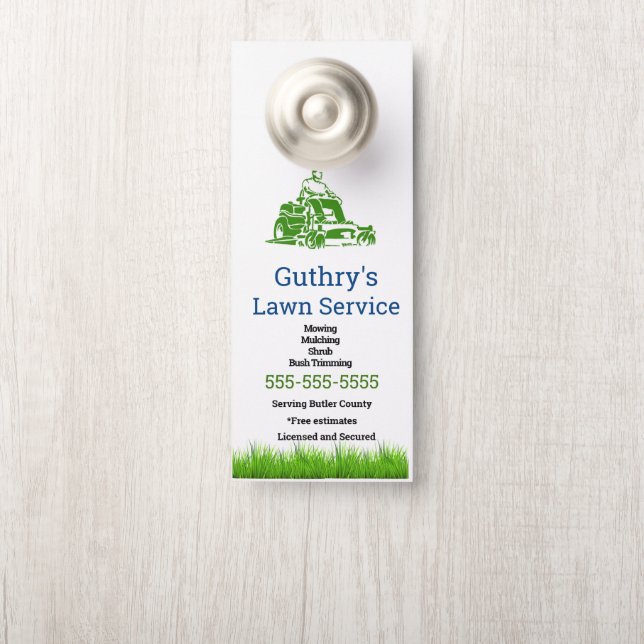 Lawn Service Deuren (Op knop)