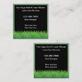 Lawn Service Double Side Visitekaartjes (Voorkant / Achterkant)