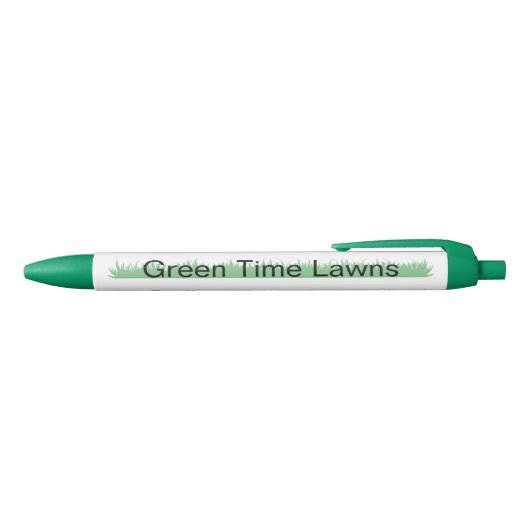 Lawn Service Promotion Zwarte Inkt Pen (Bovenkant)
