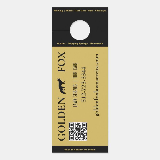 Lawn Service QR-codeschatting (Voorkant)