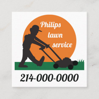 Lawn Service Vierkante Visitekaartje