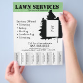 Lawn Services Tree-Sjabloon Foto van brochure (Hand)