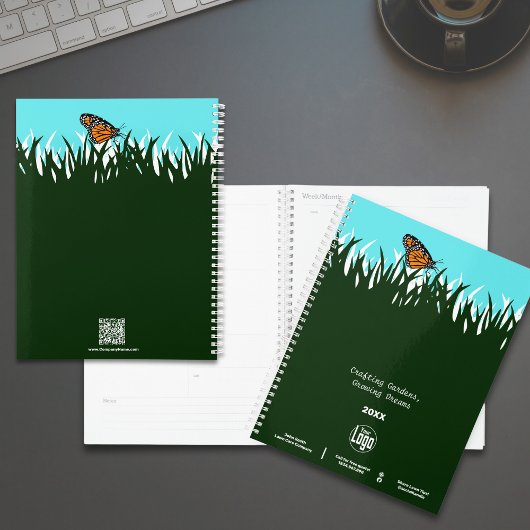 Lawn Silhouette Butterfly Promotional Planner