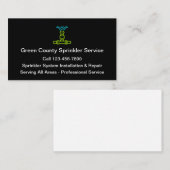 Lawn Sprinkler Service en Systems Visitekaartje (Voorkant / Achterkant)