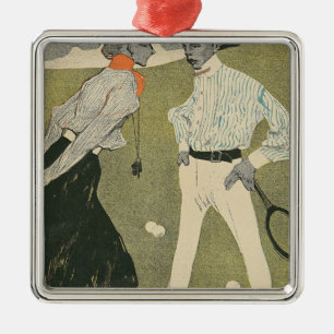 Lawn Tennis Metalen Ornament