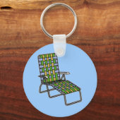 Lawn Voorzitter Chaise Lounge Sleutelhanger (Voorkant)