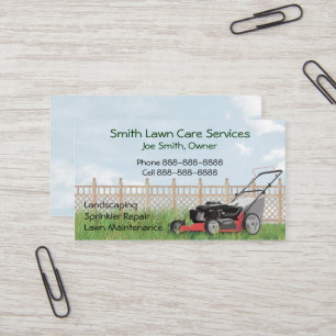 Lawn Yard Maintenance Services Visitekaartje